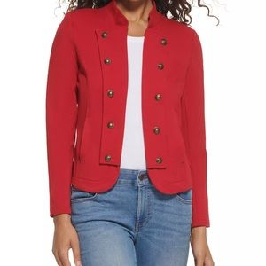 Tommy Hilfiger Military Blazer Jacket- New with Tags - Red - Size Large